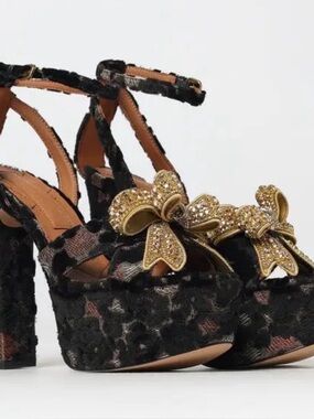 Kurt Geiger London Kensington Bow Platform Sandals BNWOB